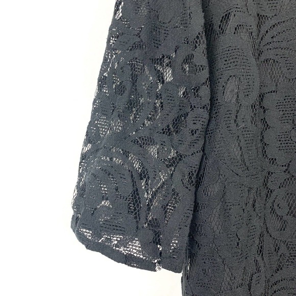 Jack black lace overlay shift dress small - Picture 4 of 8